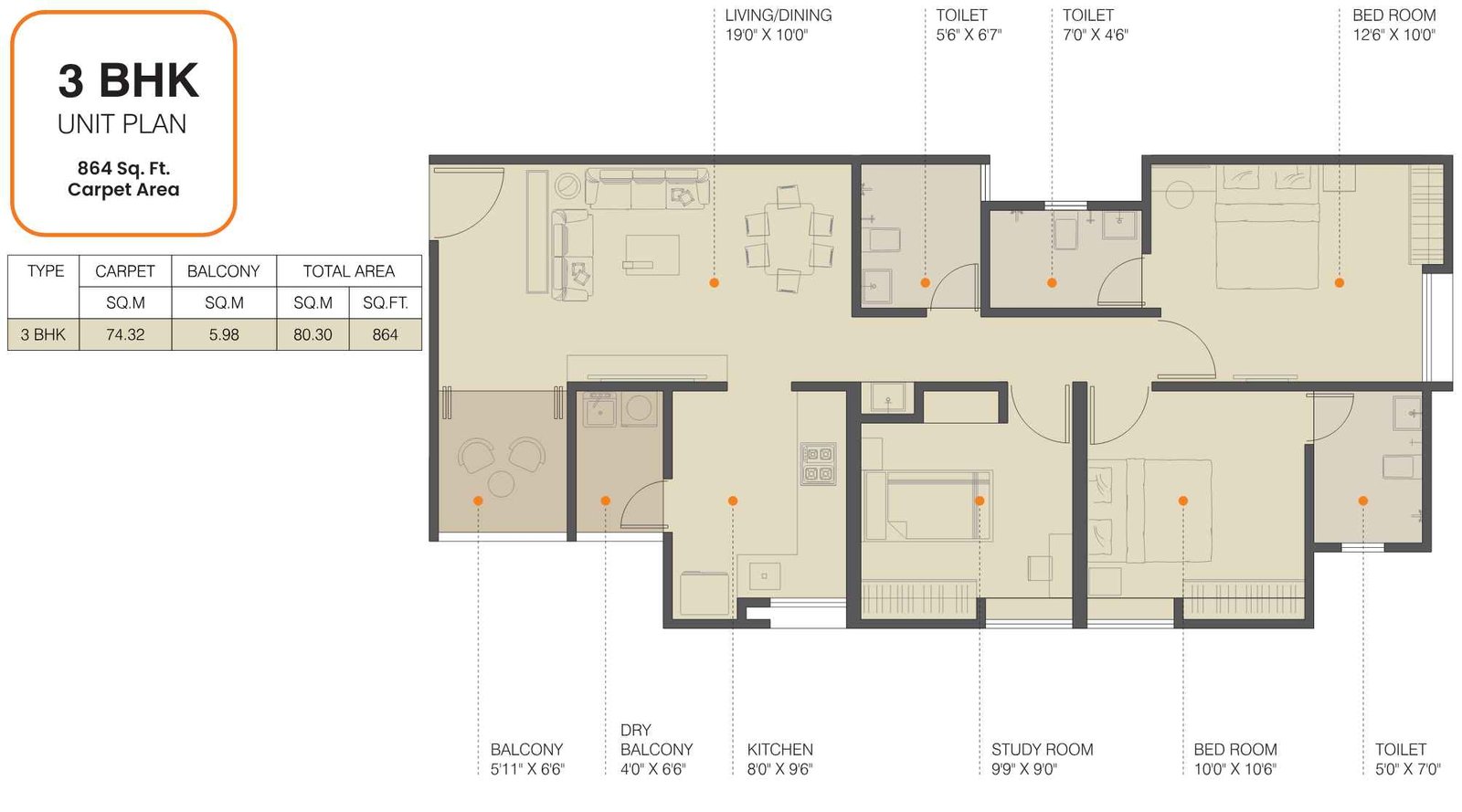 Newton-Homes-3-bhk-864-sqft